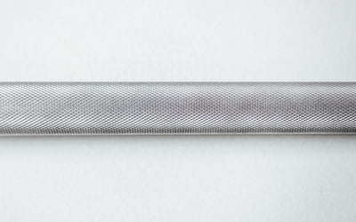 Close Up of Knurling Texture on the 48'' Solid Lat Bar from Rep Fitness UK | Shop Best Premium Gym Equipment for Home & Commercial Use Online